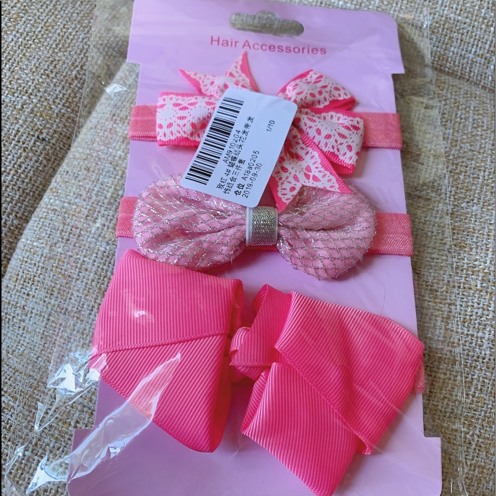 3Pcs/Set Baby Girl Headbands Elastic